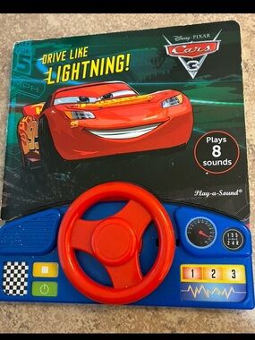 “Disney Pixar” - Cars 3 Steering Wheel Sound Book - Race Ready! - PI Kids.